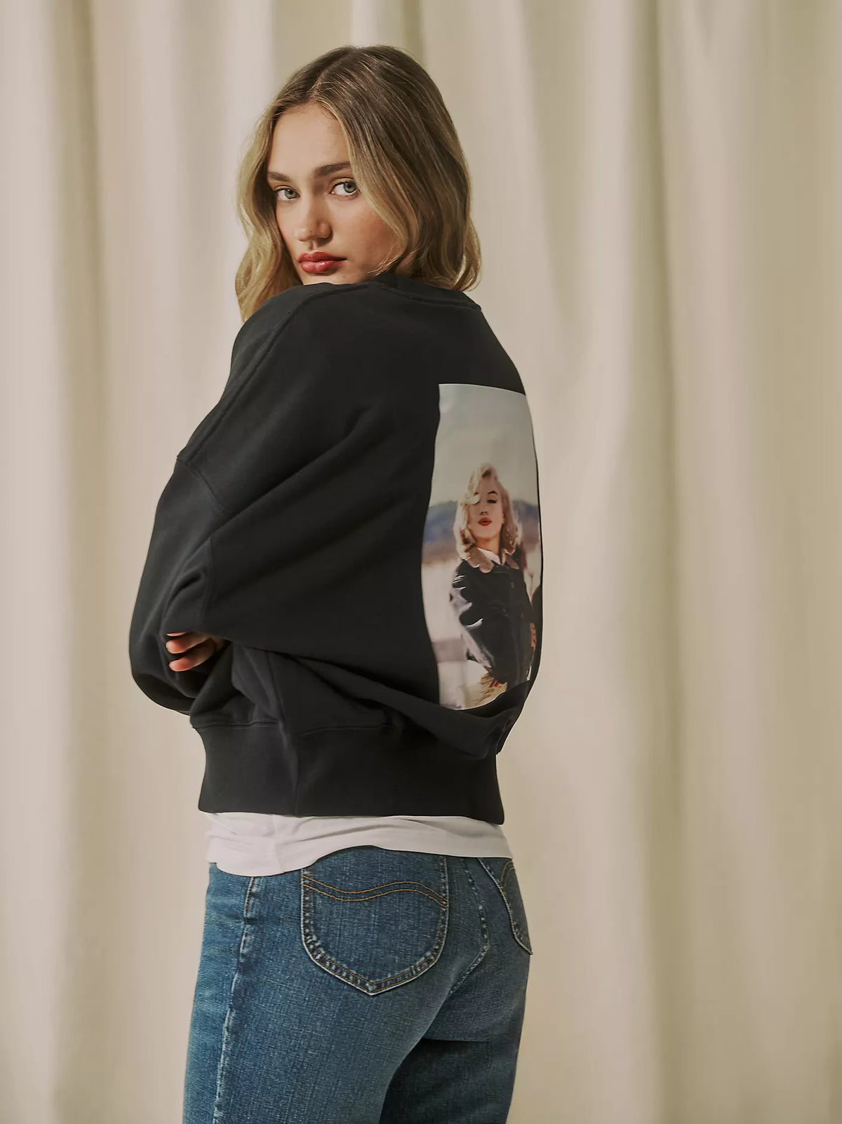 Lee X Marilyn Monroe Sweatshirt Black Beauty