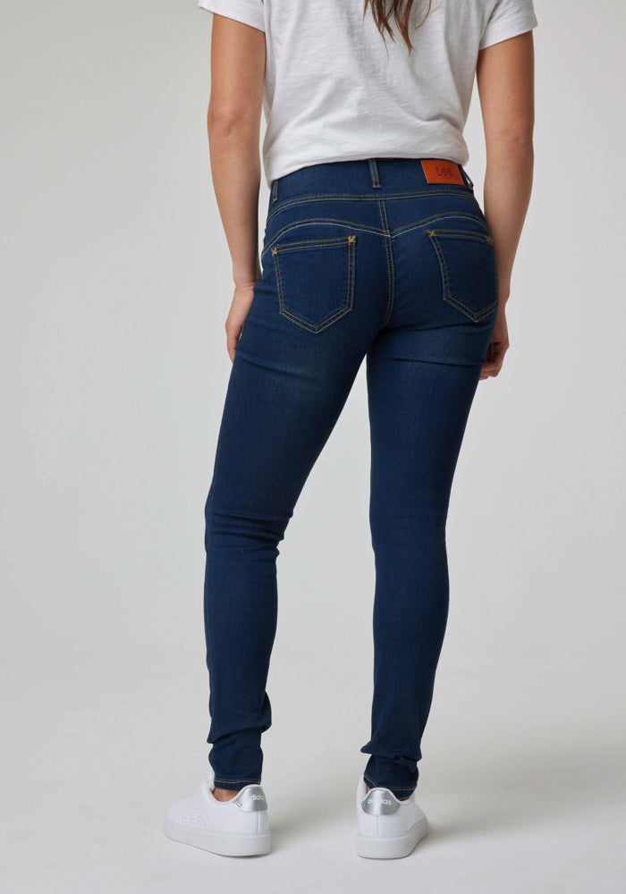 Jeans Mujer Kate Skinny Fit Mid Blue Wash
