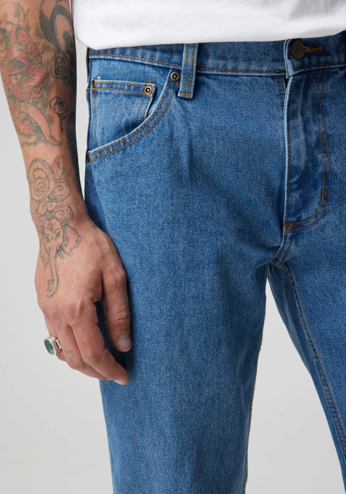 Jeans Hombre Daren Regular Fit Mid Street