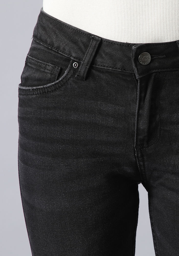 Jeans Mujer Elly Slim Fit Black Wash