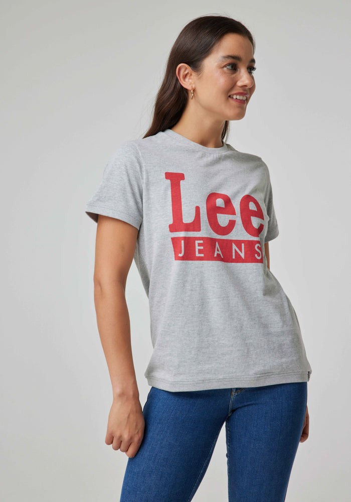 Polera Mujer Easy Tee Lee Jeans Grey Mele