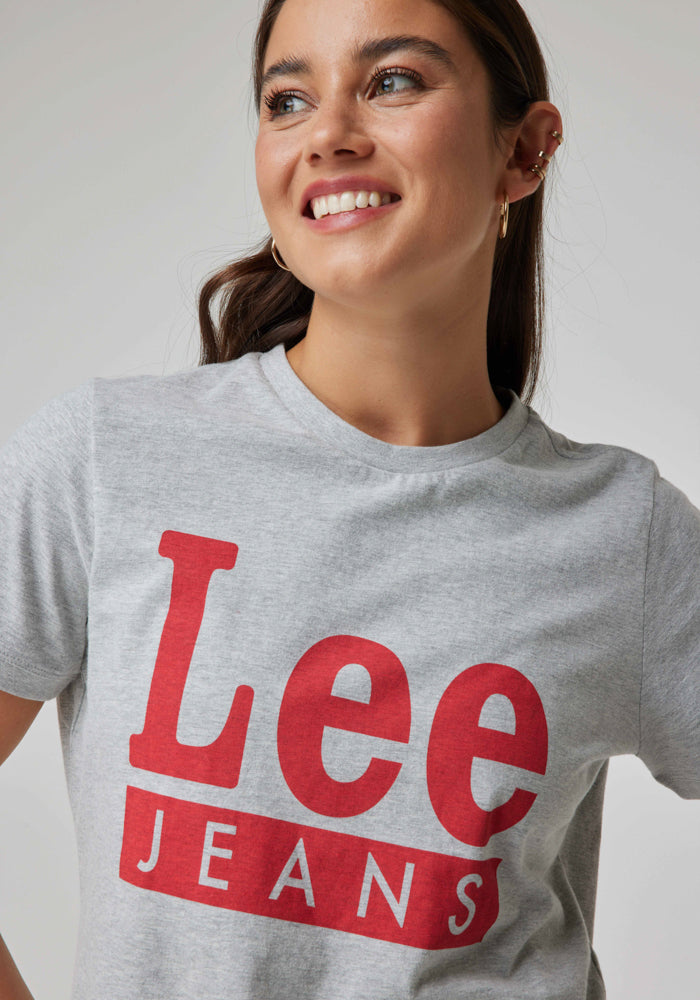 Polera Mujer Easy Tee Lee Jeans Grey Mele