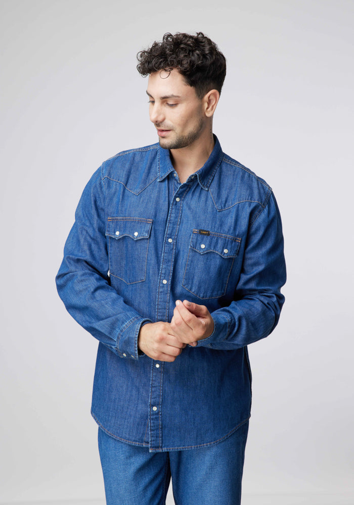 Camisa Hombre Lee® Western Dark