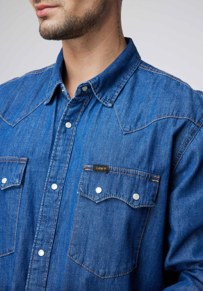 Camisa Hombre Lee® Western Dark