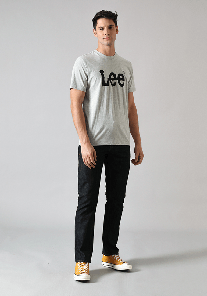 Polera Hombre Woobly Logo Grey Melange