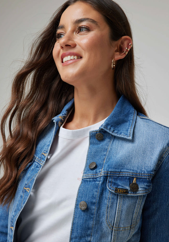 Chaqueta Mujer Slim Rider Mid Blue