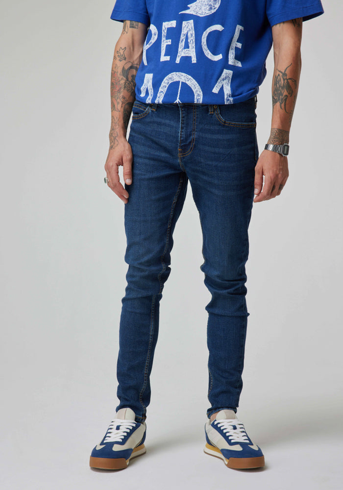Jeans Hombre Skinny Fit Blue Vintage