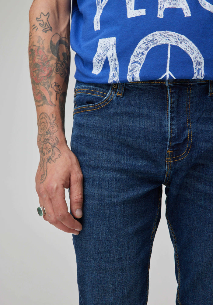 Jeans Hombre Skinny Fit Blue Vintage