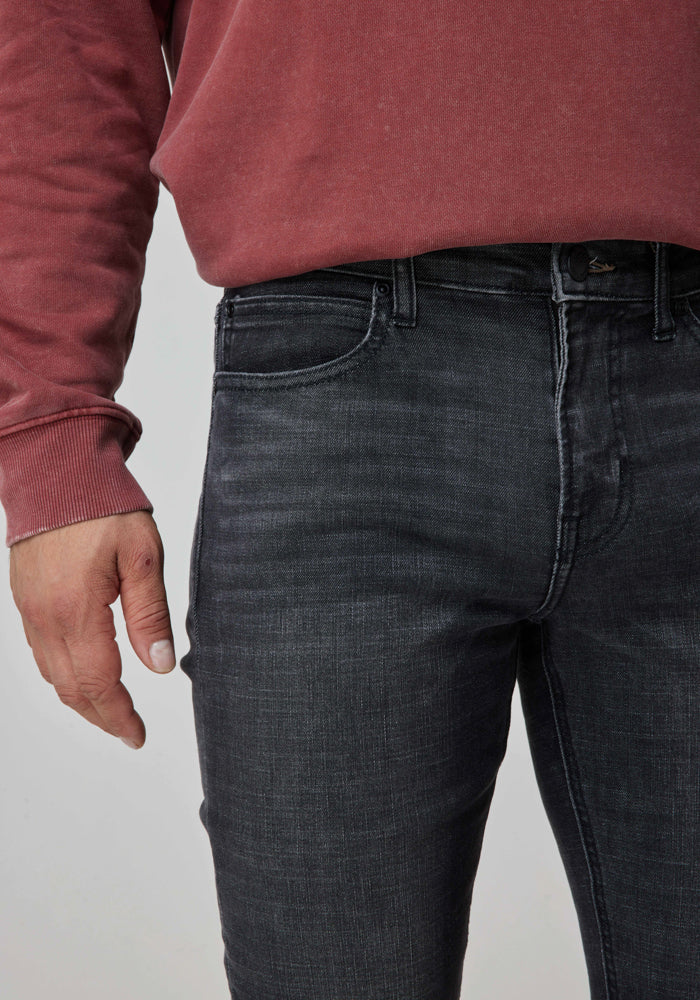 Jeans Hombre Malone Skinny Fit Black Cross