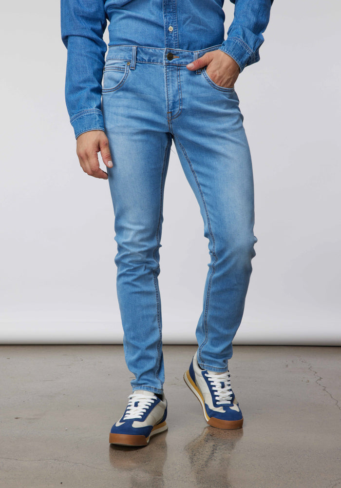 Jeans Hombre Malone Skinny Fit Mid Worn Lina