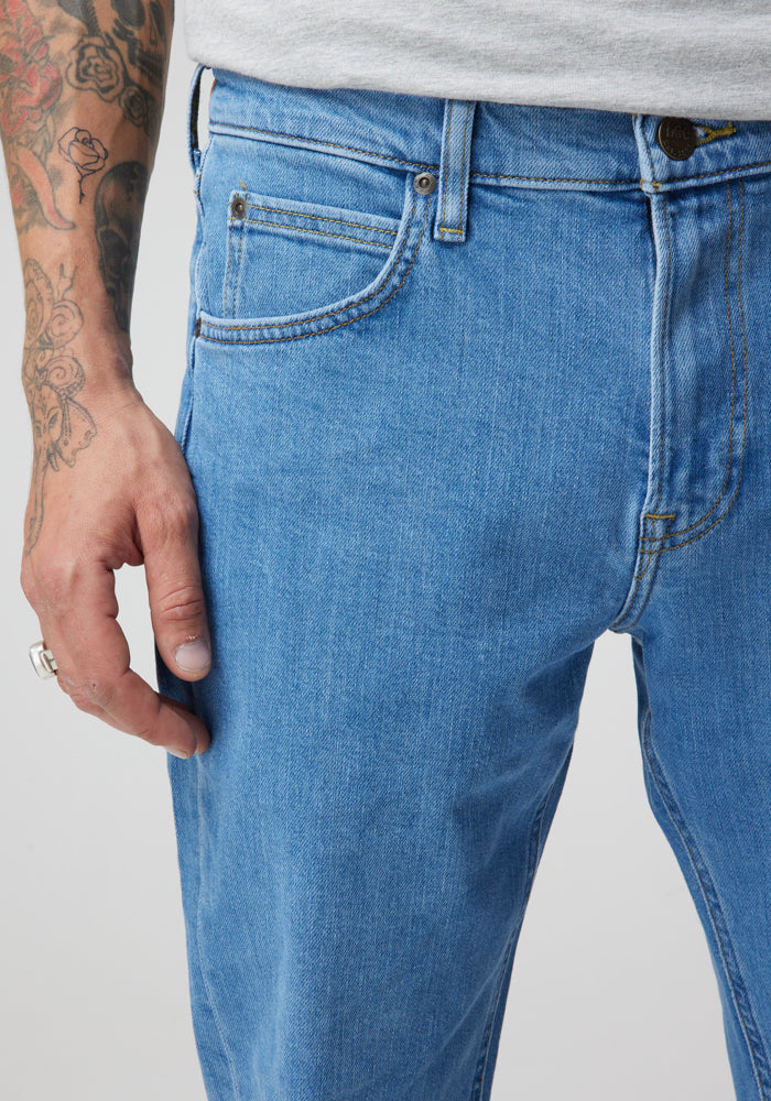 Jeans Hombre Austin Regular Tapered Fit Light Stone