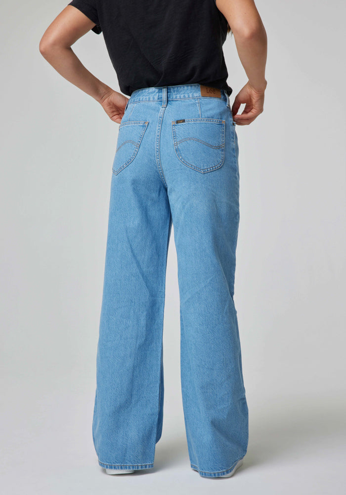 Jeans Mujer Tiro Alto Stella A Line Relaxed Fit Light Vada