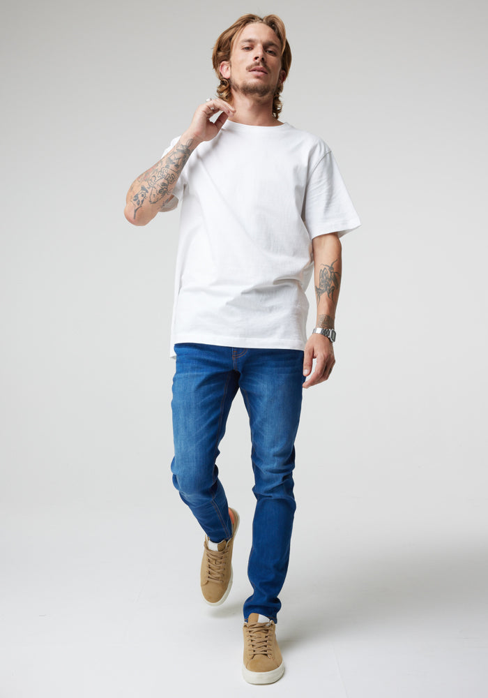 Jeans Hombre Malone Skinny Fit Stone Worn