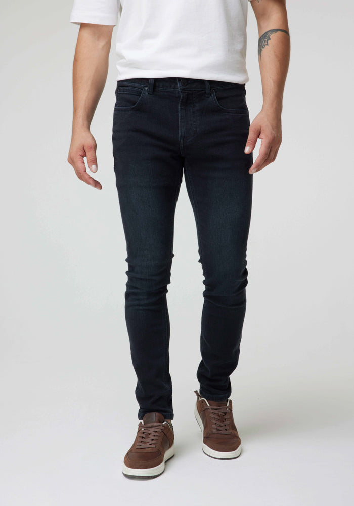 Jeans Hombre Malone Skinny Fit Blue Worn