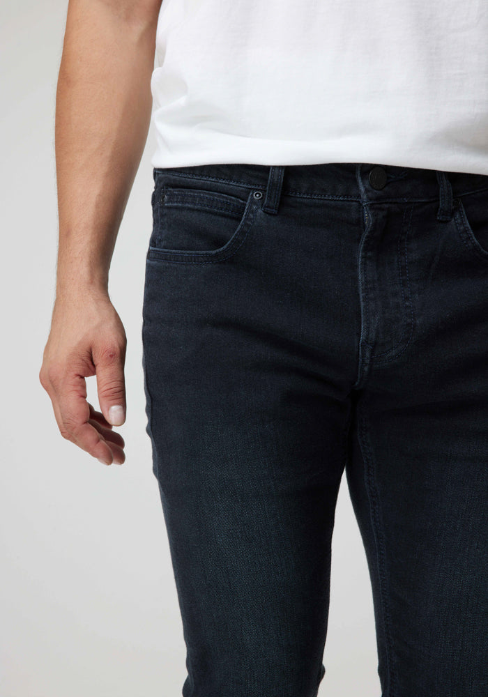 Jeans Hombre Malone Skinny Fit Blue Worn