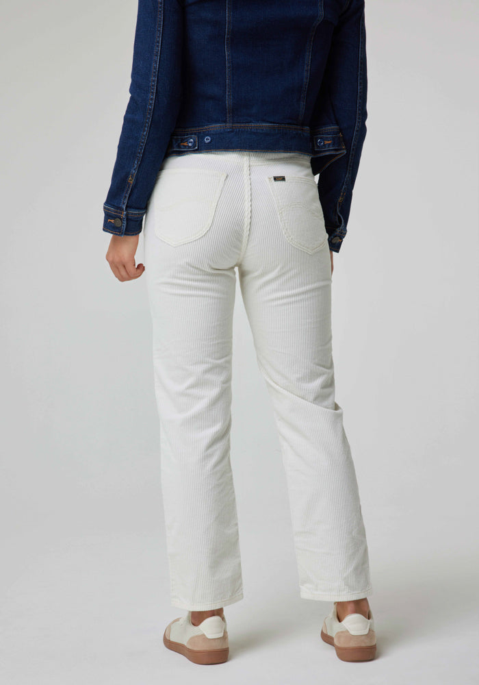 Jeans Mujer Tiro Alto Carol Straight Fit Ecru II