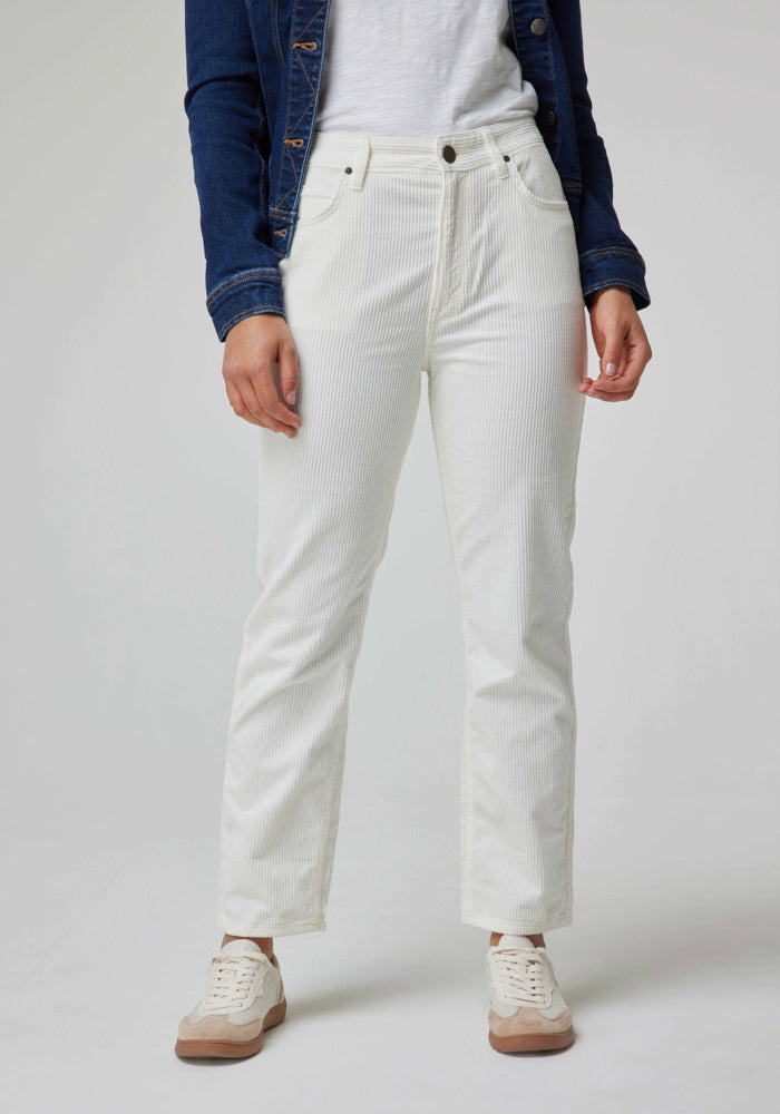 Jeans Mujer Tiro Alto Carol Straight Fit Ecru II