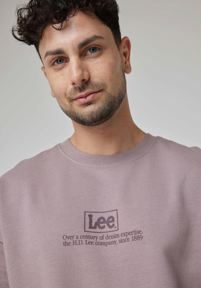 Polerón Hombre Logo Loose Purple Storm