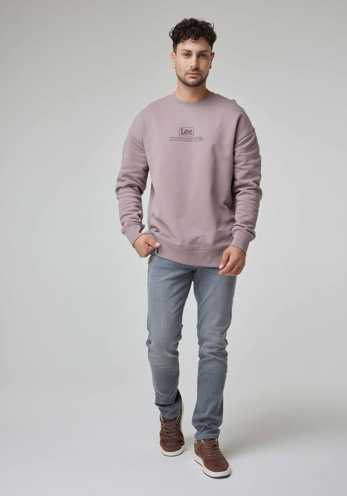 Polerón Hombre Logo Loose Purple Storm