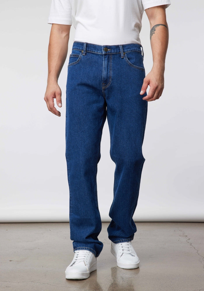 Jeans Hombre West Relaxed Straight Fit Vintage Jamie
