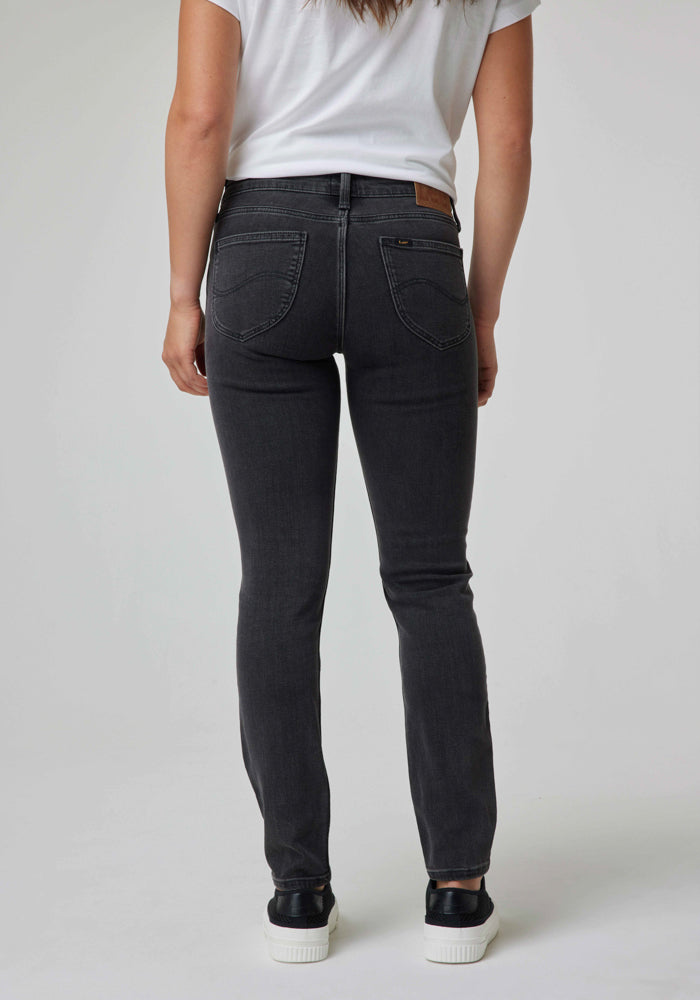 Jeans Mujer Scarlett Skinny Fit Black Mid Stone