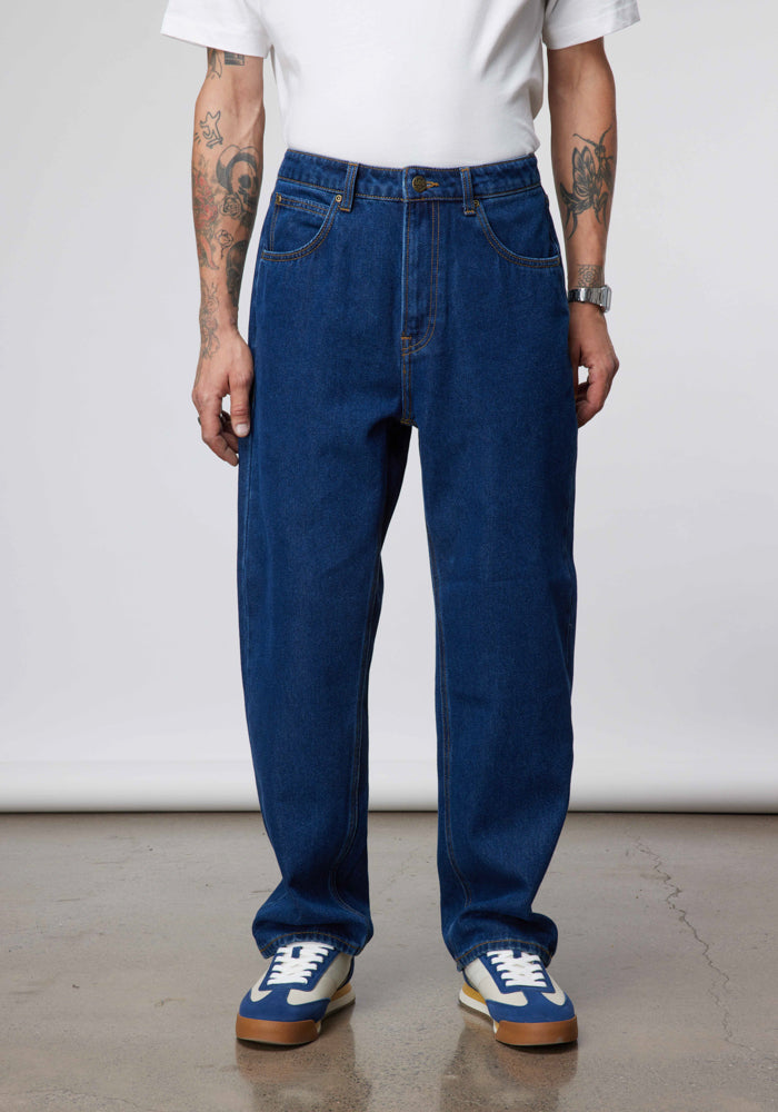 Jeans Lee Asher Loose Straight Fit Dark Indigo