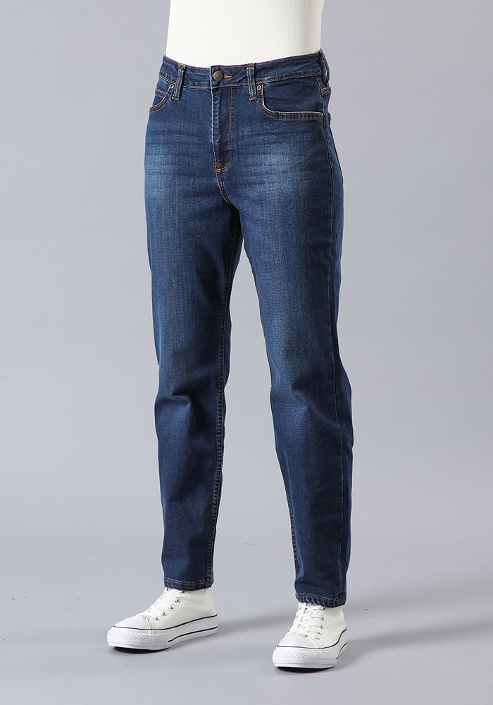 Jeans Mujer Carol Straight Fit Blue Vintage