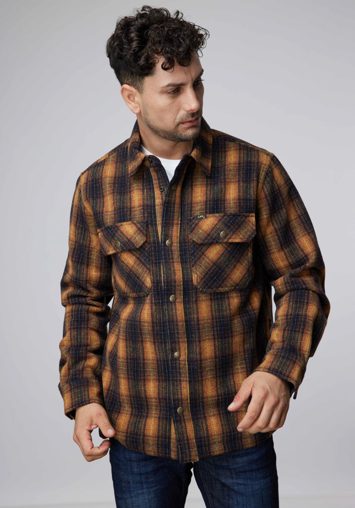 Chaqueta Hombre 101 Wool Overshirt Hy Sky Captain