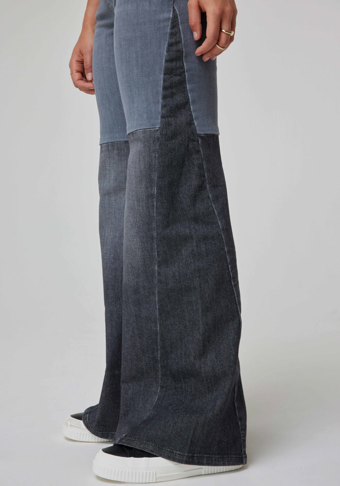Jeans Mujer Tiro Alto Janet Flare Janet Grey