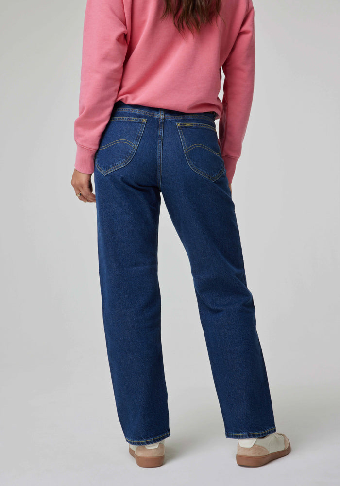 Jeans Mujer Tiro Alto 101Z Classic Straight Rider Blue Nostalgia