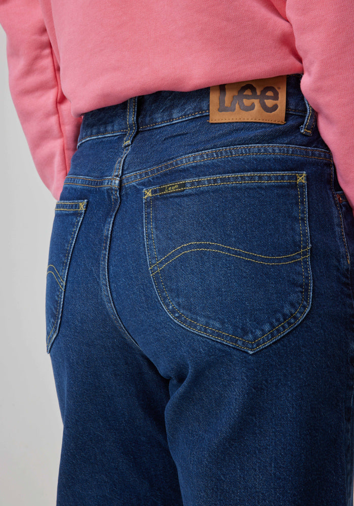 Jeans Mujer Tiro Alto 101Z Classic Straight Rider Blue Nostalgia