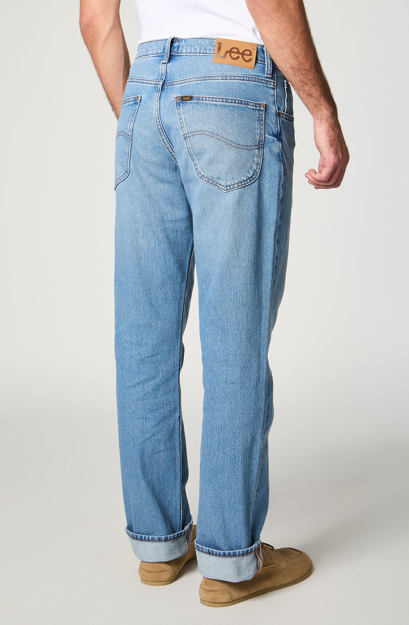 Jeans Hombre Tiro Alto Brooklyn Classic Straight Fit Light Blue