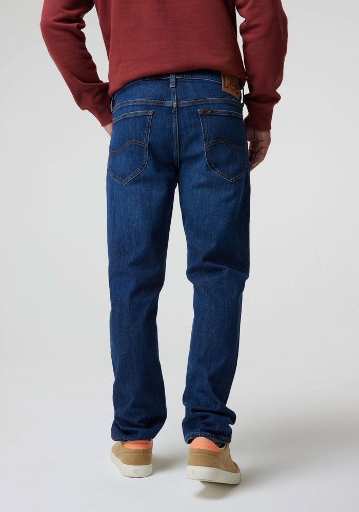 Jeans Hombre Daren Regular Straight Fit Blue Washed
