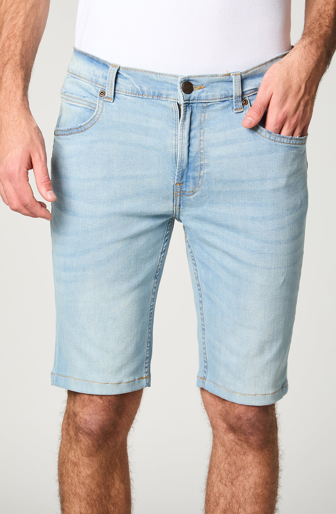 Short Hombre Denim 5Pocket Light Blue