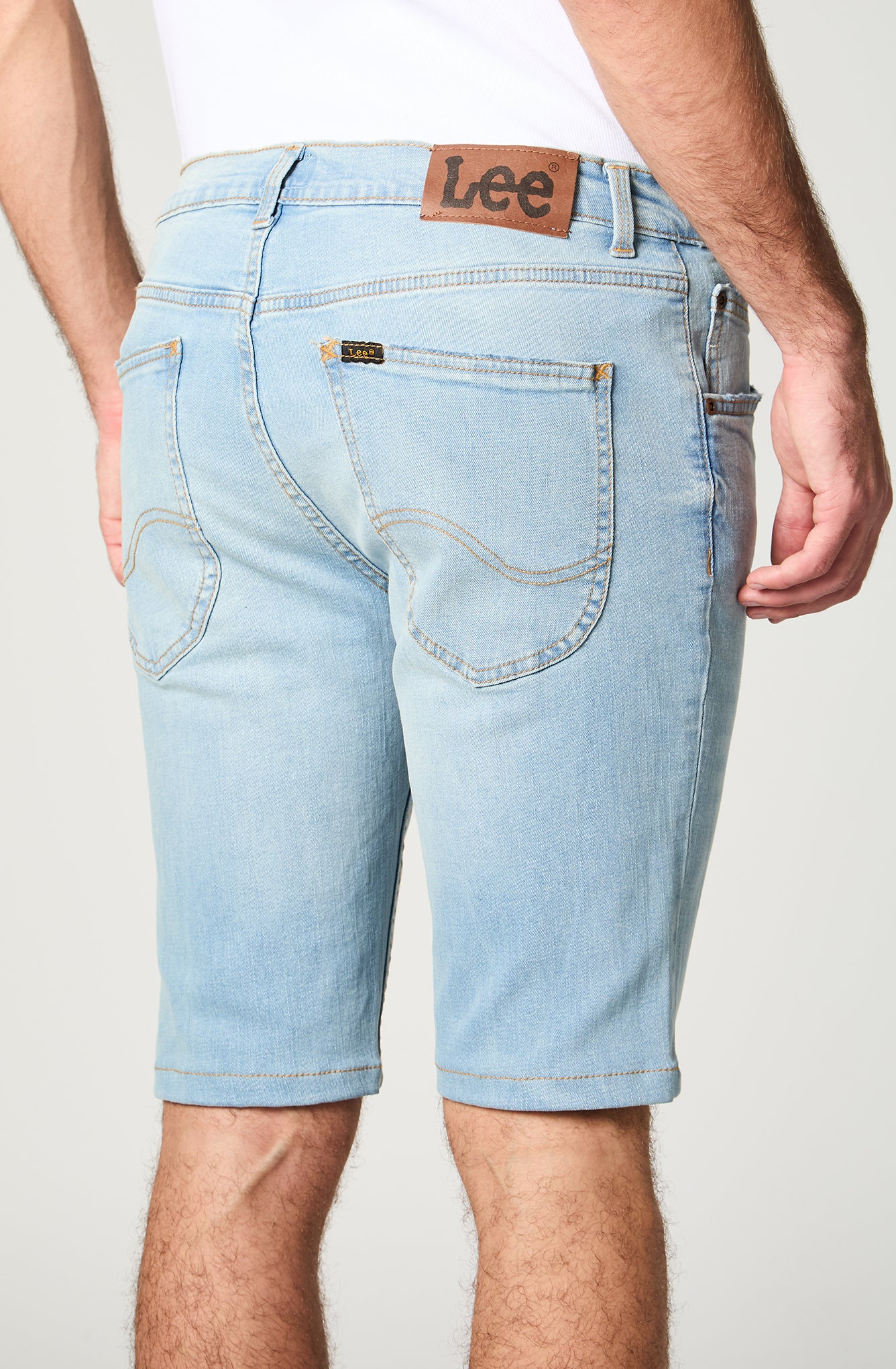 Short Hombre Denim 5Pocket Light Blue