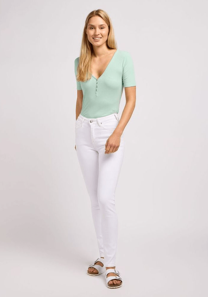 Jeans Mujer Skinny Bright White