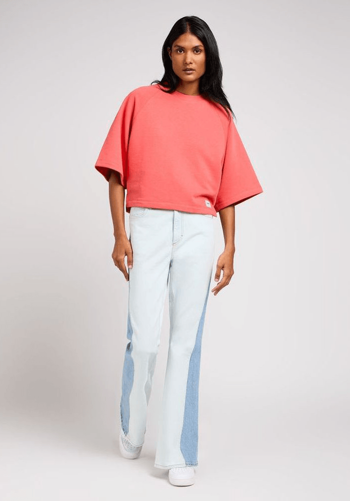 Polerón Cropped Raglan Sweatshirt Poppy