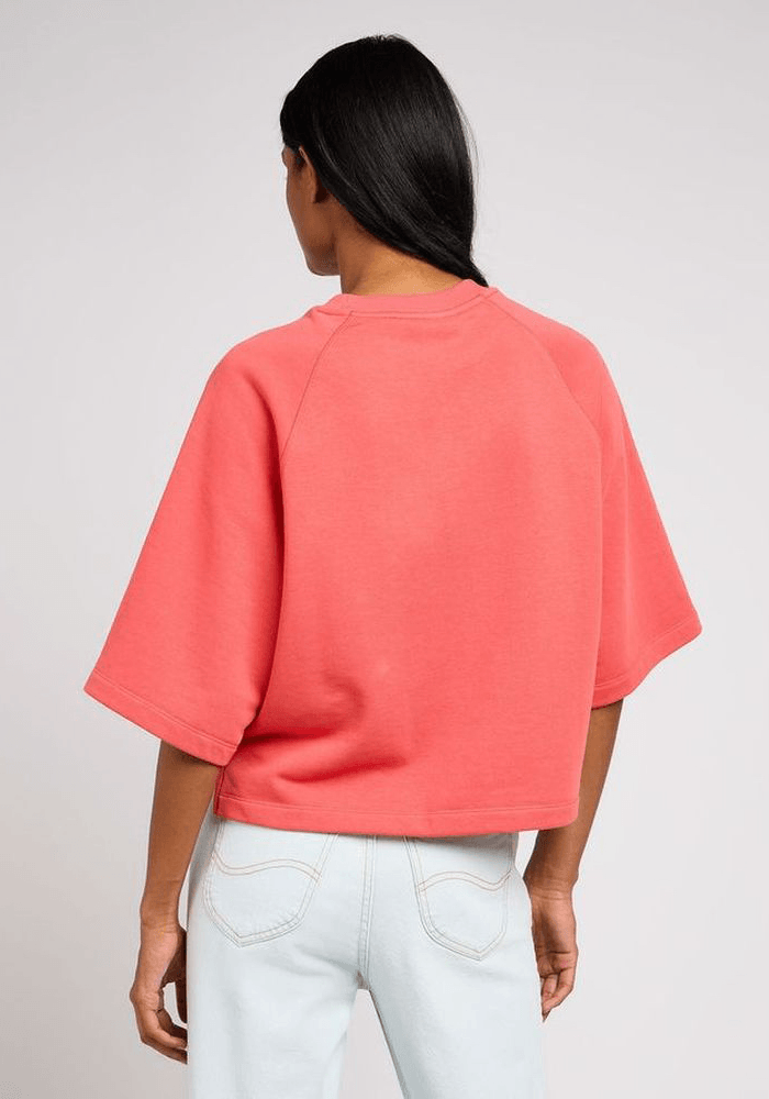 Polerón Cropped Raglan Sweatshirt Poppy