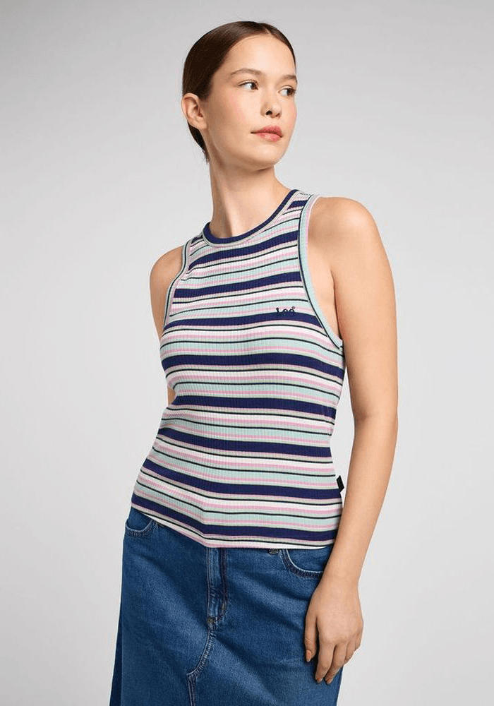 Polera Rib Tank Stripes