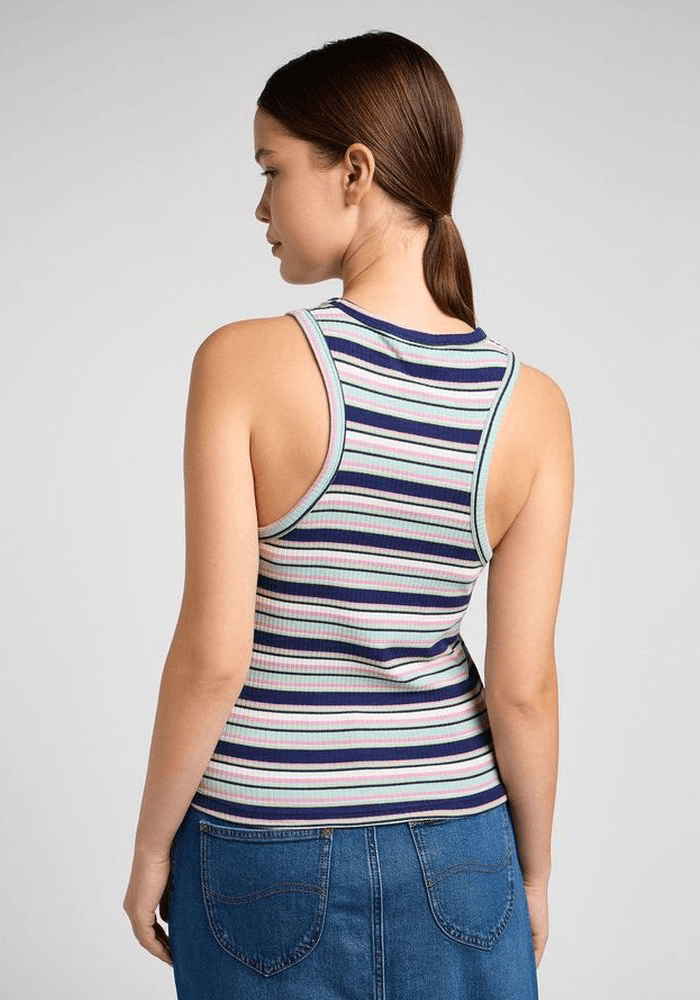 Polera Rib Tank Stripes