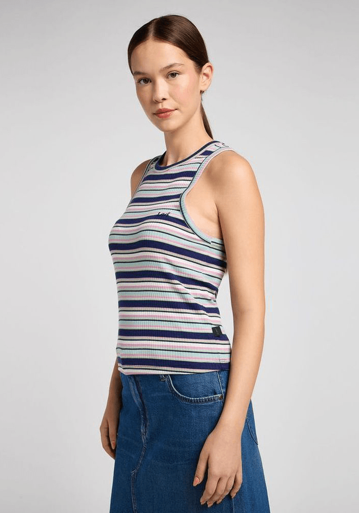 Polera Rib Tank Stripes
