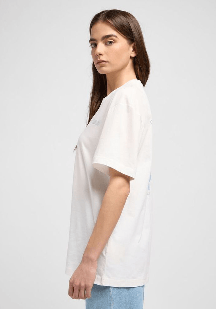 Polera Loose Graphic Beach Tee Ecru