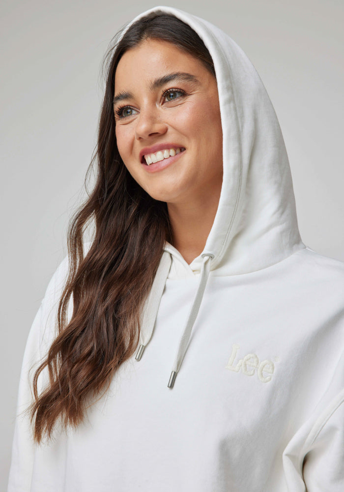 Polerón Essential Hoodie Ecru