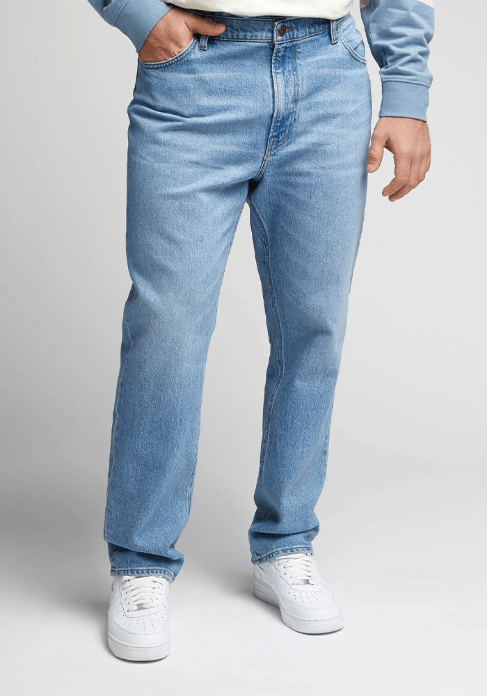 Jeans West Relaxed Straight Fit Worn New Hill