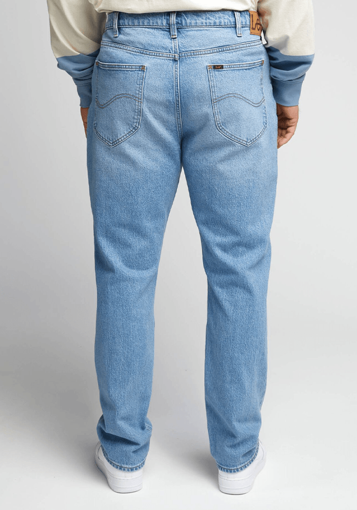Jeans West Relaxed Straight Fit Worn New Hill