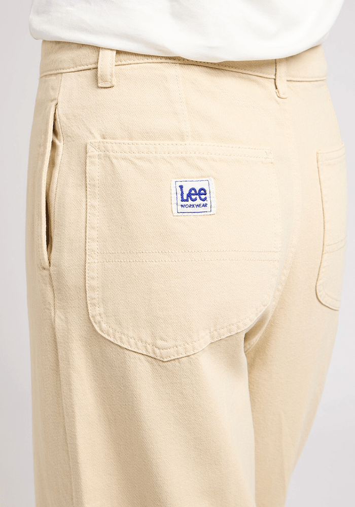 Pantalón Tiro Alto Relaxed Chino Beige