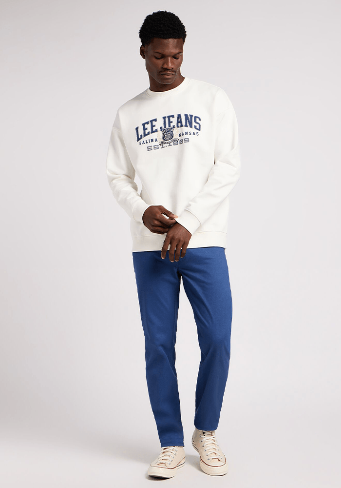 Polerón Varsity Crew Ecru