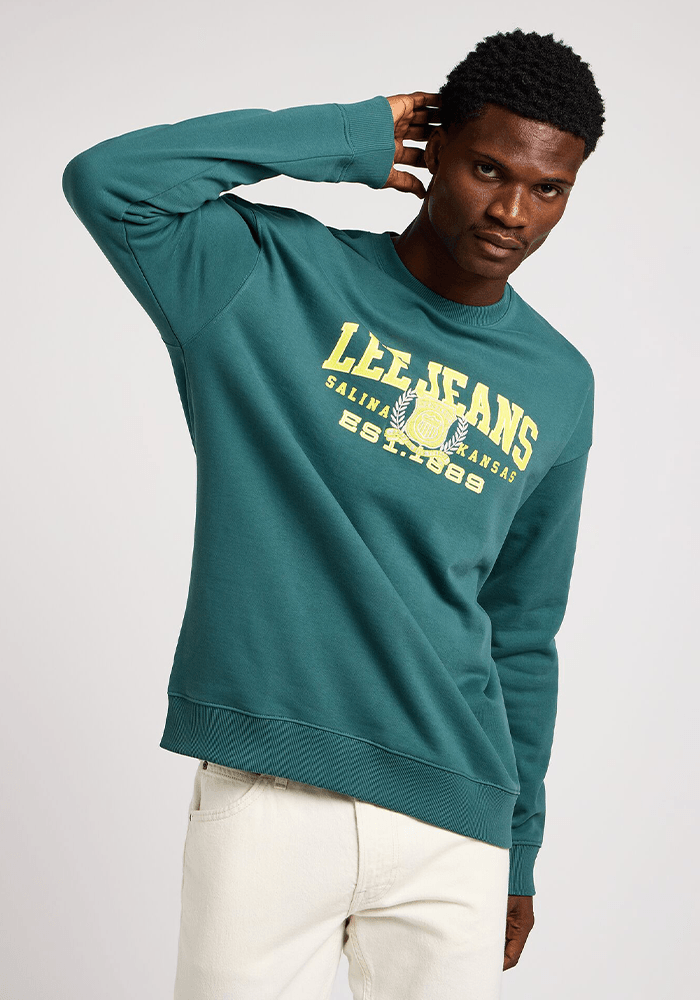 Polerón Varsity Crew Evergreen