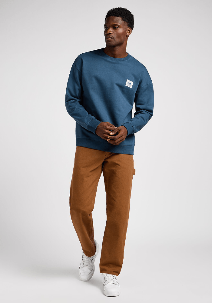 Polerón Workwear Crew SWS Drama Blue