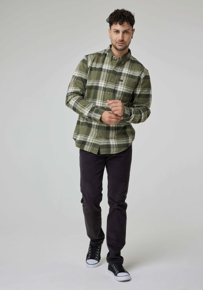 Pantalón Hombre Daren Regular Straight Fit Cotelé Dark Grey